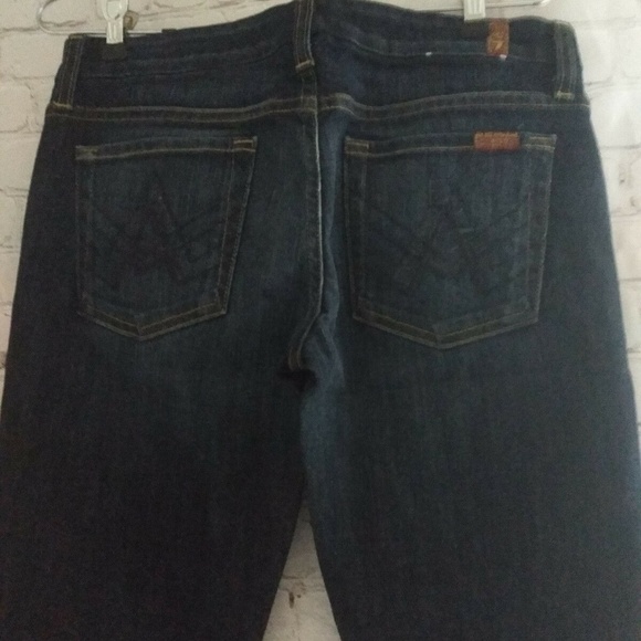 7 For All Mankind "A" Pocket Skinny Boot Cut Jeans - Picture 3 of 5